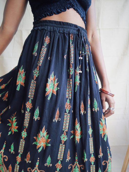Delilah Maxi Skirt in Black - Image 2