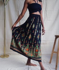 Delilah Maxi Skirt in Black