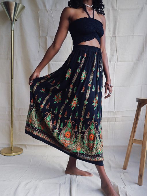Delilah Maxi Skirt in Black