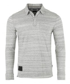 ZIMEGO Men's Casual Long Sleeve Vintage Retro Color Dyed Pocket Polo Shirts