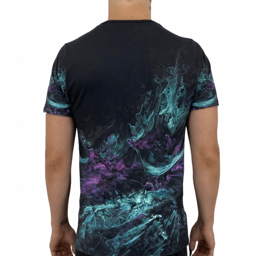 Teal Liquid Men's T-Shirt - Image 2