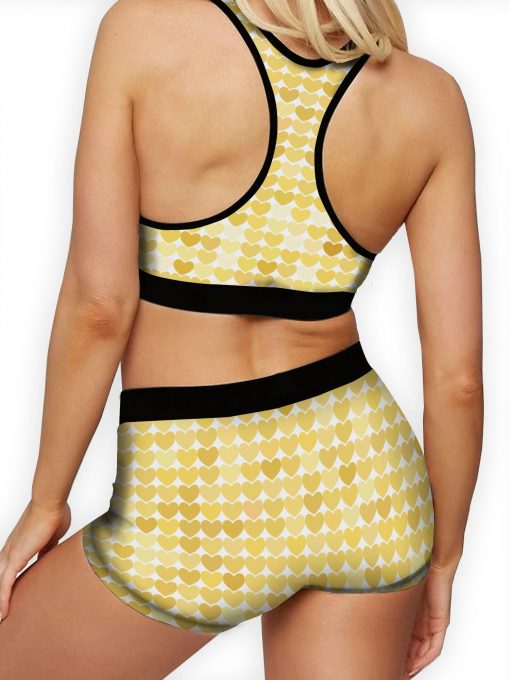 Yellow Hearts Ellie Sports Bra - Image 2
