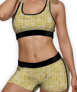 Yellow Hearts Ellie Sports Bra