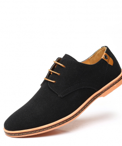 Alternative view of Men Casual Solid Color Tendon Sole Plus Size Shoes