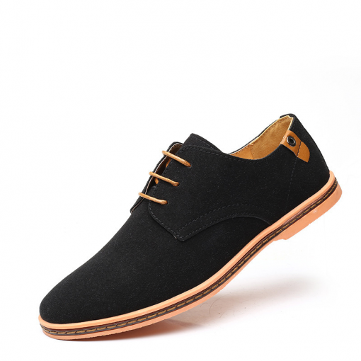 Men Casual Solid Color Tendon Sole Plus Size Shoes - Image 2