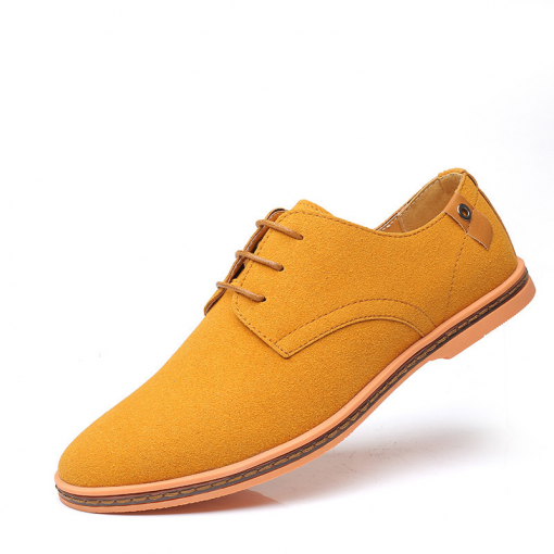 Men Casual Solid Color Tendon Sole Plus Size Shoes - Image 5
