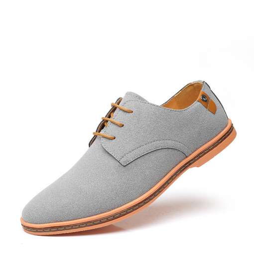 Men Casual Solid Color Tendon Sole Plus Size Shoes - Image 6