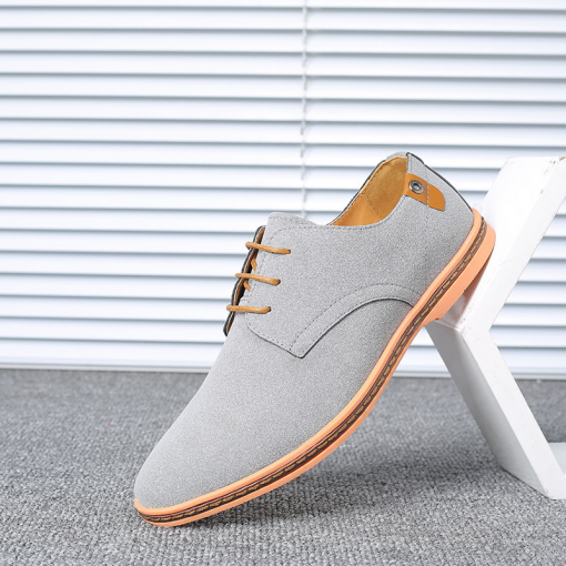 Men Casual Solid Color Tendon Sole Plus Size Shoes