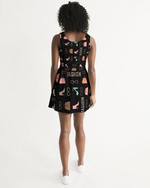 Fashion Me Fabulous Womens Scoop Neck Skater Dress - Image 2