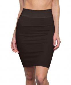 Womens Skirt, Dark Chocolate Brown Pencil Skirt